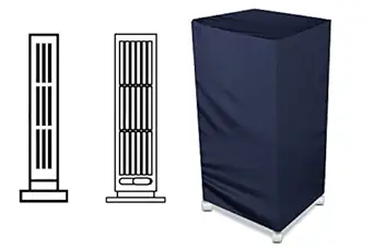 The Furnishing Tree Air Cooler Cover compatible for Symphony HiCool 45T Modern 45 Ltr Tower Cooler, Ployester, Blue