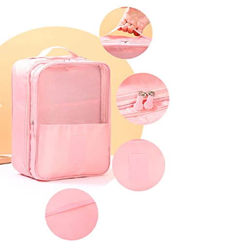 Sacos de sapatos resistentes à água, grande saco de armazenamento de sapatos portátil com zíper, mul