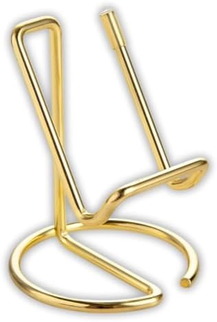 Suporte Dourado de Mesa para Celular e Tablet – Metal Minimalista...