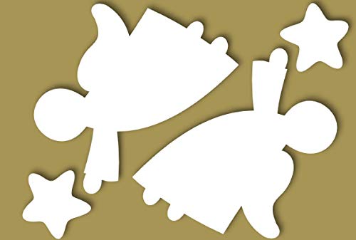 Zita`s Creative Set de figurines en polystyrène 6-12 cm – Ange avec étoile 1ère kit de décoration, kit de bricolage, décoration murale