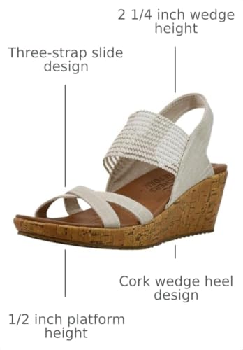 Image of Skechers Women's Beverlee - High Tea Wedge Sandals