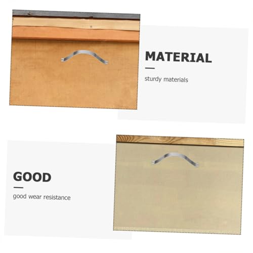 Image of Cabilock 400pcs Stainless Steel Spring Clips for Picture Frames Backing Hardware and Smooth Finish for Easy Hanging of Photos and Artwork