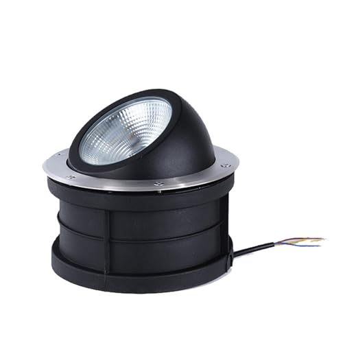 OrbitCob Ángulo Ajustable LED Foco Empotrable Al Aire Libre Fuente de Luz COB Focos Suelo Led Exterior IP67 A Prueba de Agua Al Aire Libre, Jardín, Fachadas de Edificios Focos(Blanco Frío 6000K,15W(85
