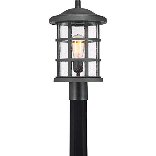 Quoizel Crusade 1-Light Earth Black Outdoor Post Lantern