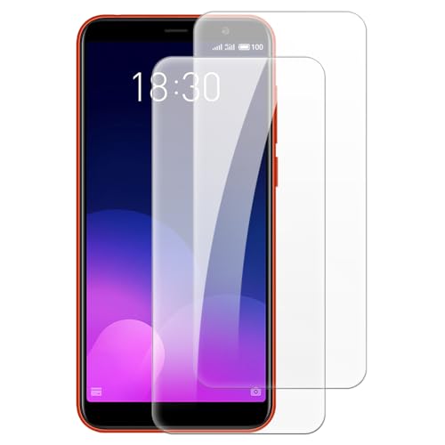 Shantime [2 piezas Protector Pantalla Cristal Templado Compatible con Meizu M6T (5.7 pulgadas), HD Claro Antirrayas Sin Burbujas