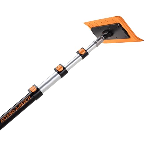 4-12 ft Telescoping Snow Roof Rake with Soft Foam Blade