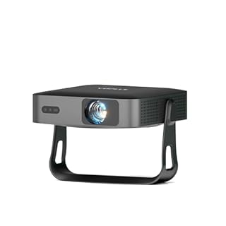 【Officially-Licensed APP & Native 1080P】Thinnest 2.24" Smart Mini Projector with WiFi and Bluetooth, Auto Focus & Keystone Portable Outdoor Projector, VOPLLS 4K Support Home Movie Projector