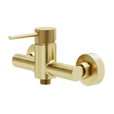 GoodHome Owens Mitigeur de douche mécanique doré 2 trous 1 poignée