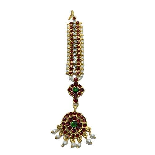 pmw Traditional Bharatanatyam Dance Jewellery TIKKA, Temple Headpiece-picture-21