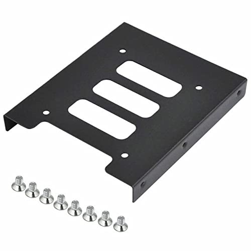 Image of XIKKART 2.5 inch to 3.5 inch SSD HDD Metal Adapter Bracket | Hard Drive Mounting Tray Caddy for PC Case | SSD to HDD Converter Holder for Desktop Installation | Durable Metal HDD /SSD Mounting Kit (Pack of 1)