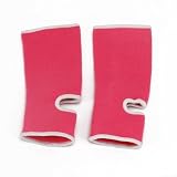 Muay Thai Boxing MMA - Tobillera para hombres y mujeres, vendas elásticas que ofrecen estabilidad y protección para correr, tenis y fitness (rosa profundo, M)