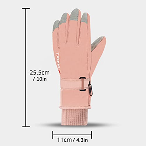 BTSEURY Luvas de esqui impermeáveis quentes para o inverno, luvas de esqui, luvas grossas de inverno