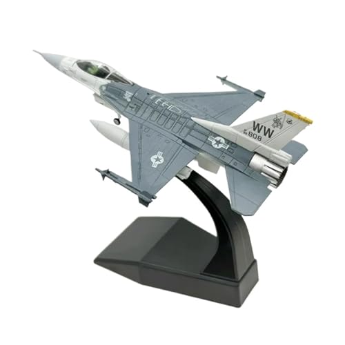 Modèle d'avion de chasse F16 F-16C gris jouet modèle réduit avion métal 1/100