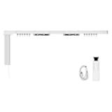 Tuya Zigbee Smart Curtain Motor with Motorized Curtain Track, Built-in Battery Electric Curtains, App & Voice Control Compatible with Alexa/Google Home, RF Remote Control Included (2.1m(82.6inch))