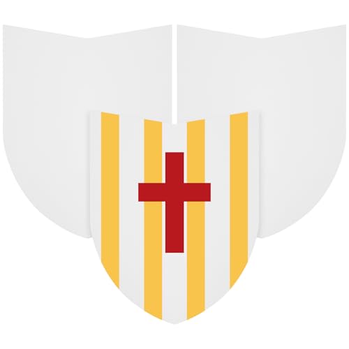 Angoily Escudos de Papel en Blanco, 30 Unidades. Escudos de Cartón para Manualidades Infantiles, Ideales para Decorar Fiestas, Cosplay Y Juegos de rol.