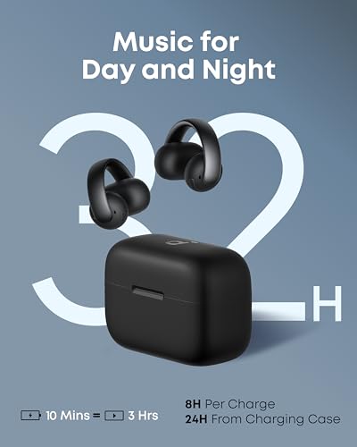 undefined Soundcore AeroClip by Anker, Open-Ear Earbuds, Clip-On Headphones, Adaptive Comfort, Clear Calls with 4 Mics and AI, Stable Fit, 12mm Drivers for Powerful Bass, Hi-Res, Open-Ring Design の商品画像 6