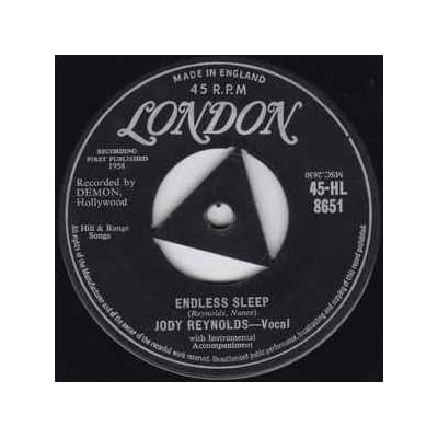 Jody Reynolds &lrm;&ndash; Endless Sleep / Tight Capris Label: London Records &lrm;&ndash; 45-HL 8651 Format: Vinyl, 7"