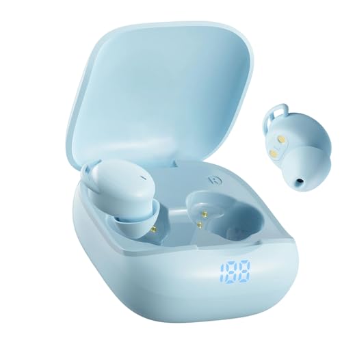 Kabellose Mini-Ohrhörer – komfortable, leistungsstarke Bass-Kopfhörer | tragbare Schlaf-Kopfhörer für Seitenschläfer für drinnen und draußen, Reisen, Wandern, Klettern,...