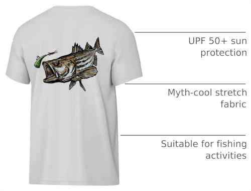 Image of Palmyth Boys Fishing Shirt Short Sleeve UPF 50+ Youth Performance T-Shirt
