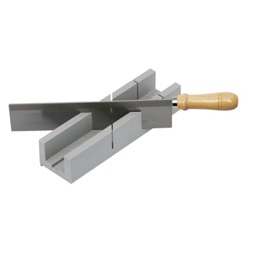 Dönges Gehrungslade mit Säge 250 mm im Set | Feinsäge mit Gehrungslade für präzises Sägen auf Gehrung für 45° & 90° Winkel | Schneidlade aus stabilen Kunststoff | Sägelehre, Gehrungslehre Dönges Gehrungslade mit Säge 250 mm im Set | Feinsäge mit Gehrungslade für präzises Sägen auf Gehrung für 45° & 90° Winkel | Schneidlade aus stabilen Kunststoff | Sägelehre, Gehrungslehre