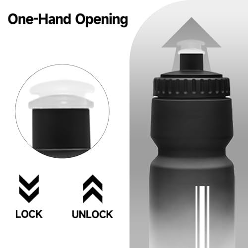 TooLe 24oz Squeeze Water Bottle
