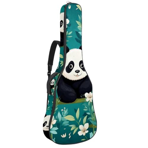Sac pour guitare acoustique étanche panda multicolore housse protection 42.9"