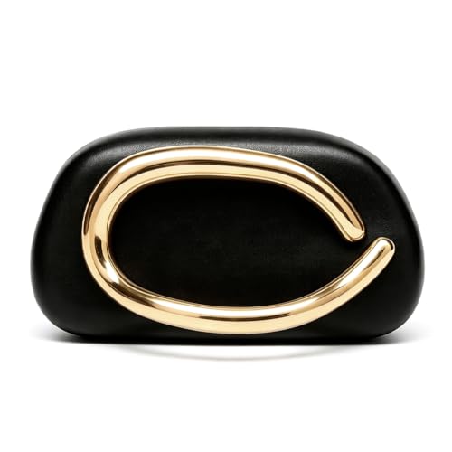 Image of Acrylic Clutch Purse for Women Classic Round Acrylic Evening Handbag Vintage Metal Handlebars Bag for Wedding Party Prom