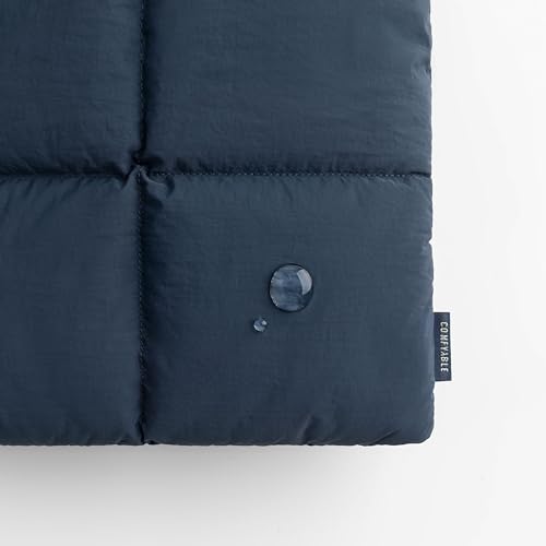 Image of Comfyable Puffy Laptop Sleeve 13 Inch 14 Inch, Quilted Puffer Laptop Carrying Pillow Case Compatible for MacBook Air M4 2025 A3240 M3 2024 M2 M1, MacBook Pro M4 Pro /Max, 13 in 14 in Cover, Dark Blue