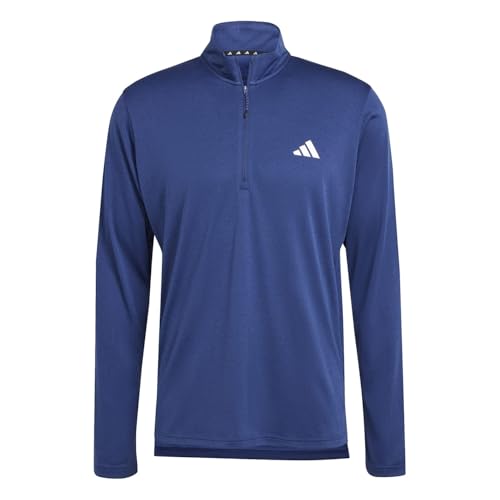 Image of adidas Men's Sweatshirts | Tr-ES 1I4Zip | Blue |