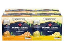 San Pellegrino Orange And Lemon 6x4x330ml Pack Of 24 San Pellegrino Italian Tastefully Light Sparkling Canned Soft Drink Bundle - SHOP4LESS
