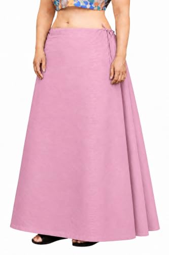 Image of CITIX Pure Cotton Petticoat for Woman Saree | Adujastable Drawstring Waist