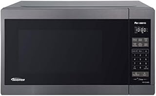 Panasonic NNSC688S Mid-Size 1200W Inverter Microwave Oven, 1.3 Cuft, Black Stainless Steel