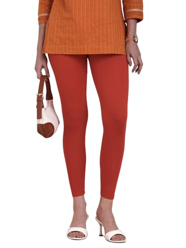 Image of TWIN BIRDS Tailored Cut & Classic Fit Stretchable Viscose Elasthane Fabric Ankle Length Leggings for Women