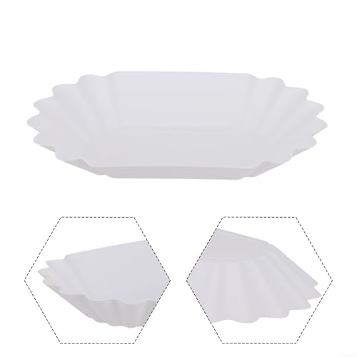 Yuanpgky Bandeja de plástico para muestras de granos de café para degustación de café y aperitivos, resistente al calor 120 °C y al frío -20 °C, capacidad de 300 ml, color blanco