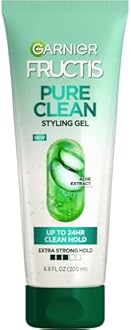 Garnier Fructis Style Pure Clean Styling Gel 6.8 Fl Oz, 1 Count, (Packaging May Vary)