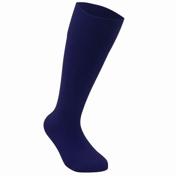GenericUnisex Plain Football Sports Socks Black, Blue, Red, White, Navy