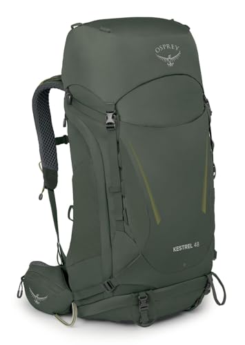 Image of Osprey Kestrel 48L Men's Backpacking Backpack, Bonsai Green, L /XL