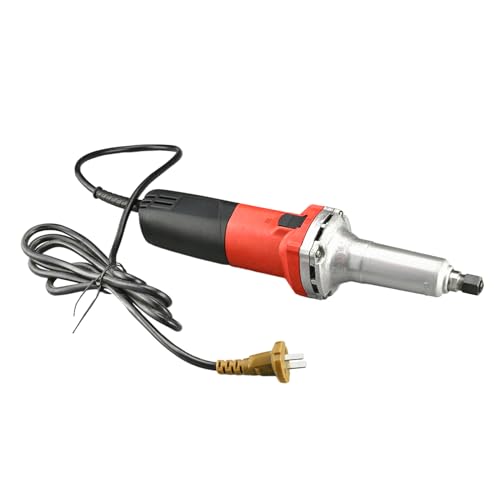 Qussse Smerigliatrice dritta, smerigliatrice elettrica 600 W Pro dritta 0-27000 r/min per lucidatura, pulizia e incisione