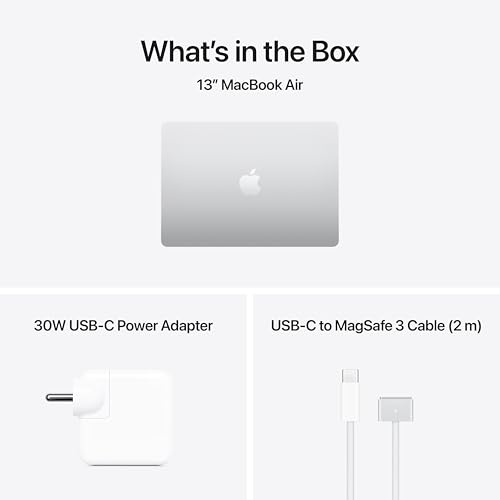 Image of Apple 2026 MacBook Air 13″ Laptop with M5 chip: AI and Apple Intelligence, 34.46 cm (13.6″) Liquid Retina Display, 16GB Unified Memory, 512GB SSD Storage, 12MP Center Stage Camera, Touch ID; Silver