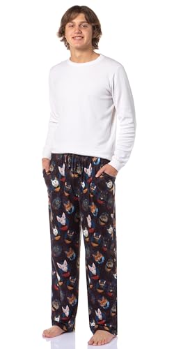 Star Trek The Next Generation TNG Men's Cat Sleep Tossed Print Pajama Pants for Adults2