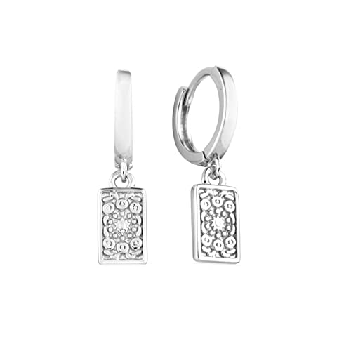 Boucles d'oreilles en argent pour filles, cadeau idéal avec anneaux fins