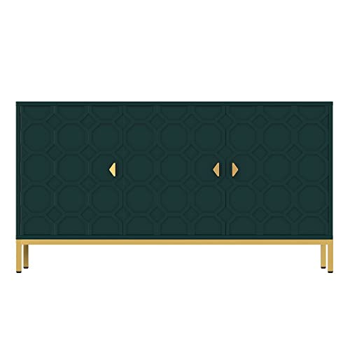 Boyel Living Sideboard Cabinet, Modern Storage Cabinet With 3-Door, Accent Cabinet For Living Room, Hallway, Entryway Or Kitchen (Green) #TOP6