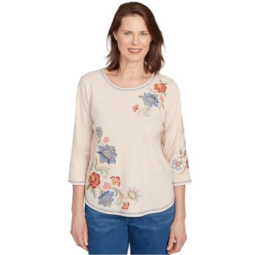 Alfred Dunner Women's Asymmetrical Floral...