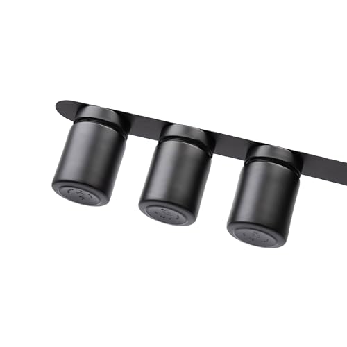 silwy® Feinkost-Magnetgläser 3er-Set (ALL BLACK 192ml)