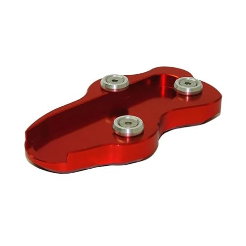 YUQUDGELKY Motorrad Für Kawasaki VN900 Für Vulcan 900 Classic Custom 2007-2016 2017 2018 2019 2020 Motorrad-Seitenständer-Stützplatte Zubehör(ROT)