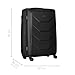 WENGER Prymo Large Hartschalenkoffer mit 4 Rollen, Trolley, Groß, 93 (107) l, Sicherheitsschloss, Damen Herren, Reisen Urlaub, Schwarz, 612538