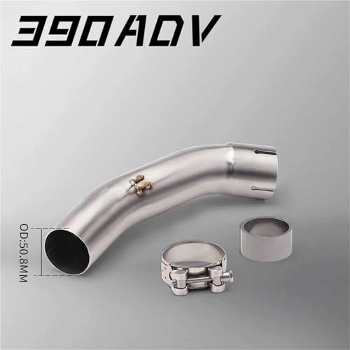 Silenciador de escape 51mm y tubo de enlace intermedio de moto Duke 125 250 390 RC 2020-2023 3