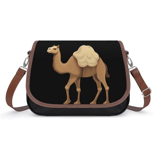 Camels-1 Women's Crossbody Bags PU Leather Bag Handbags Mini Shoulder Bag Messenger Bag