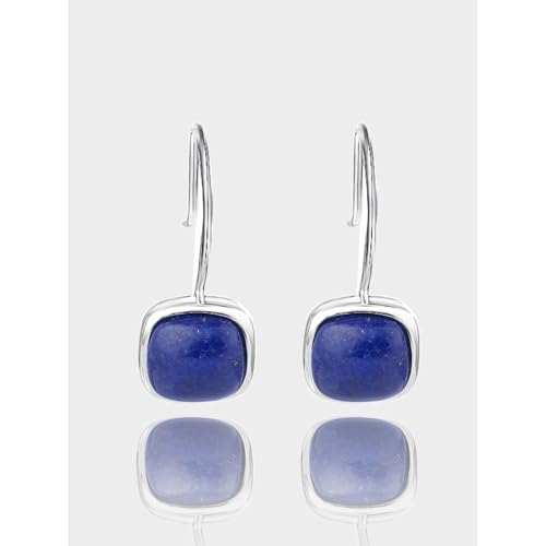 Boucles d'oreilles créoles géométriques légères anti-irritation en agate rouge
