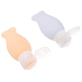 Botella de maquillaje de viaje: flexible y suave, no hay necesidad de preocuparse por presionar, botella de maquillaje de silicona